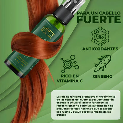 OUHOE: Cabello Más Fuerte y Visible en 1 Mes Sin Minoxidil, Cirugías Costosas ni Residuo Graso